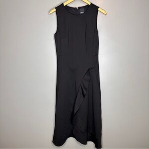 Simply Vera Vera Wang black ruffle midi dress